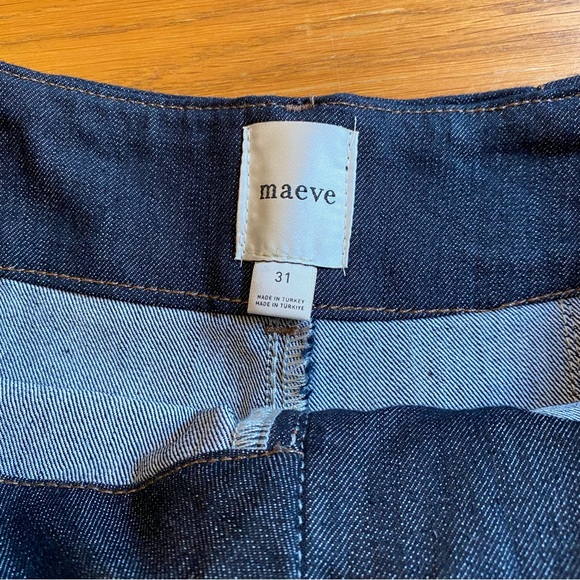 Anthropologie Maeve Dark Blue Jean Shorts - Picture 2 of 5